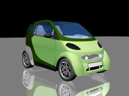 Smart Car 3d model preview