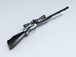 Bolt-action Rifle 3d model preview