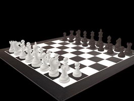 Chess Game Pieces - Full Pack - Jogo de Xadrez 3D Model Collection