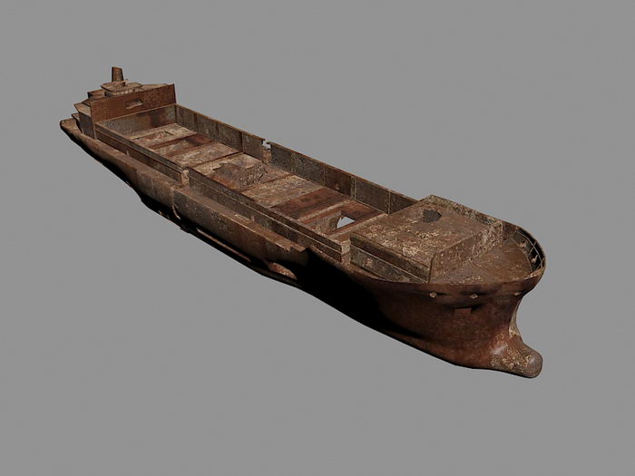 Rusty Ship Wreck 3d rendering
