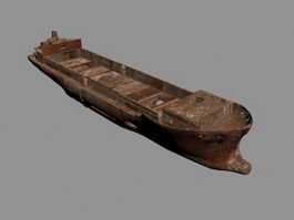 Rusty Ship Wreck 3d model preview