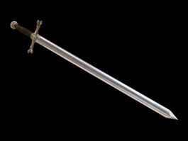 Knight Sword 3d model preview