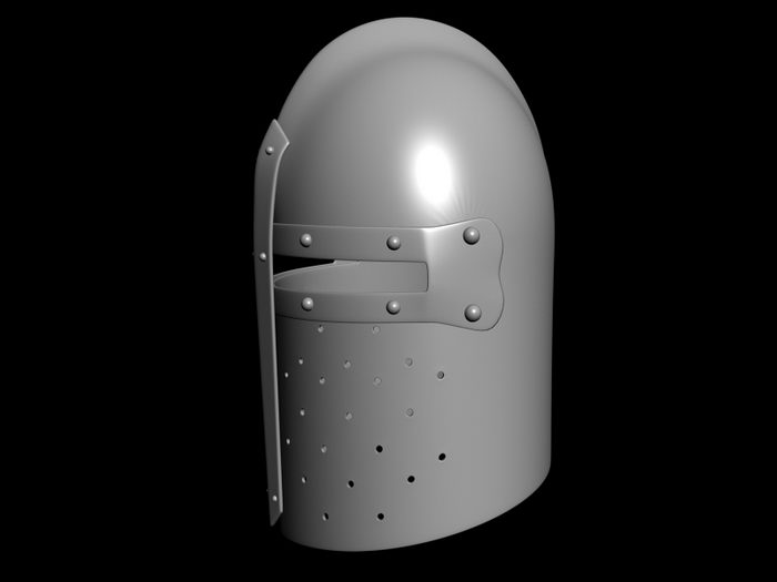 Medieval Helmet 3d rendering