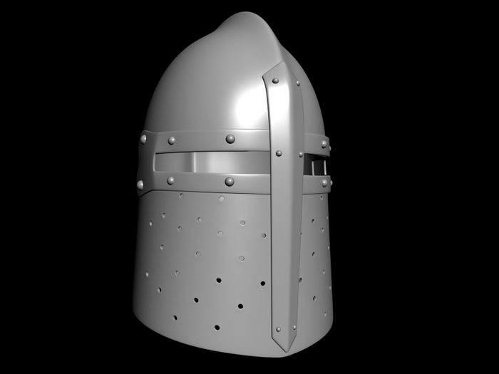 Medieval Helmet 3d rendering