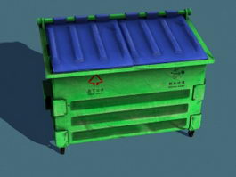 City Waste Container 3d model preview