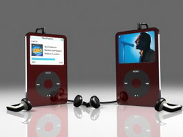 iPod Portable Media Player 3d model preview