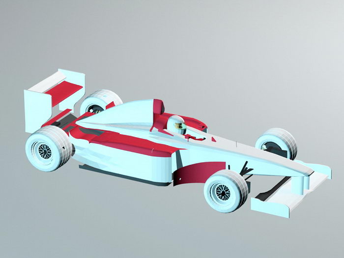 Ferrari F399 Formula One Racing Car 3d rendering