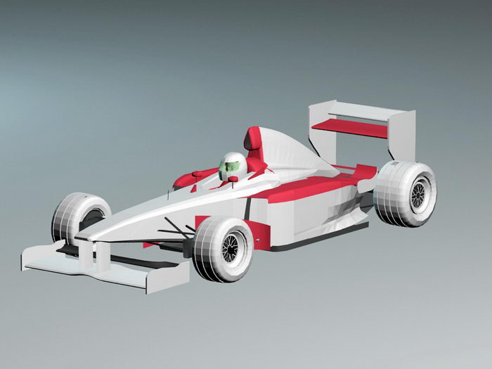 Ferrari F399 Formula One Racing Car 3d rendering