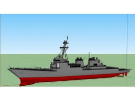 DDG-51 Missile Destroyer 3d preview