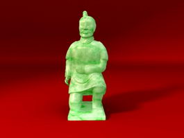 Jade Terracotta Soldier 3d preview