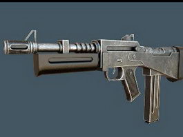Modern Submachine Gun 3d model preview