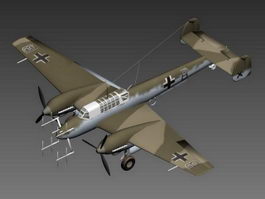 Bf 110 Night Fighter 3d model preview