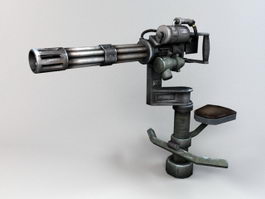 Machine gun 3d model free download - CadNav