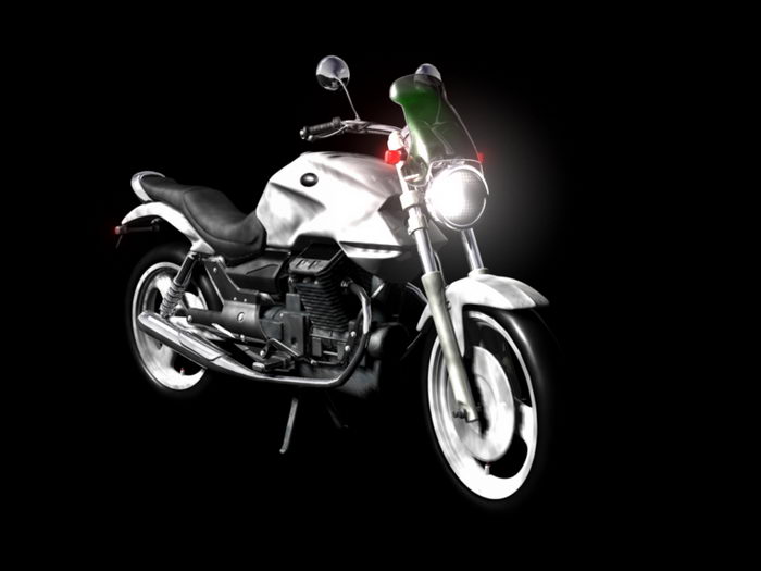 Moto Guzzi 3d rendering