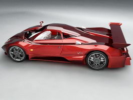 Pagani Zonda Roadster 3d model preview