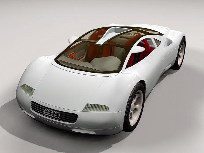 Audi Avus Quattro 3d rendering
