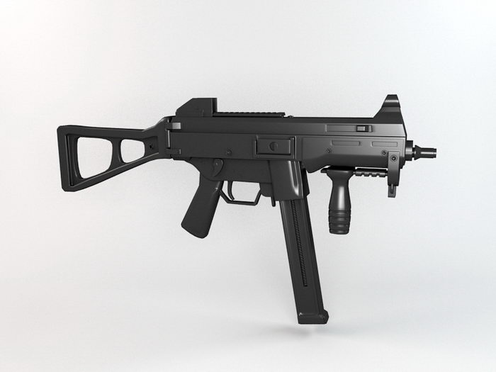 HK UMP45 3d rendering