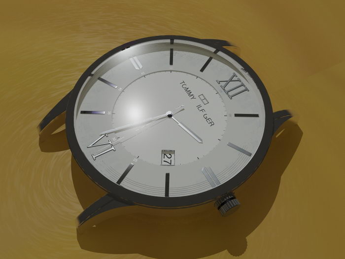 Tommy Hilfiger Watch 3d rendering