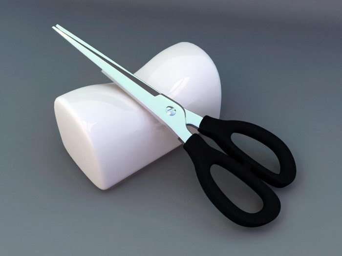 Sewing Scissor 3d rendering