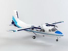 China PLA Y-12 Utility Aircraft 3d model preview