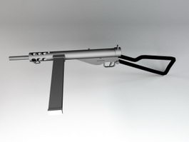 Sten Submachine Gun 3d model preview