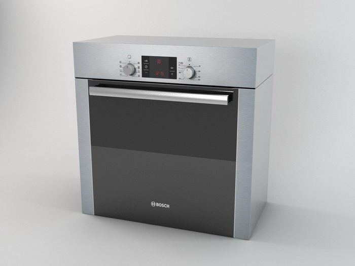 Bosch Oven 3d rendering