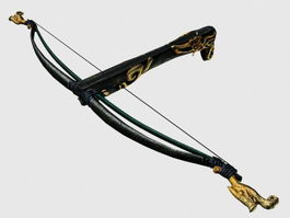 Ancient China Crossbow 3d model preview