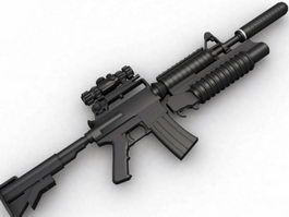 Model 733 Commandos Carbine 3d model preview
