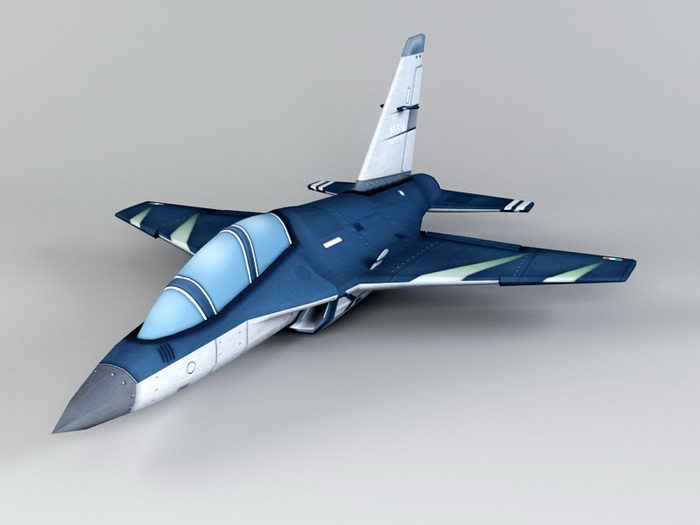 M-346 Master Trainer Aircraft 3d rendering
