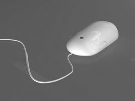 Apple Computer Mouse 3d model preview