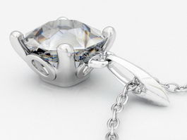 Diamond Necklace 3d model preview
