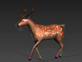 Running Deer Animation 3d model preview