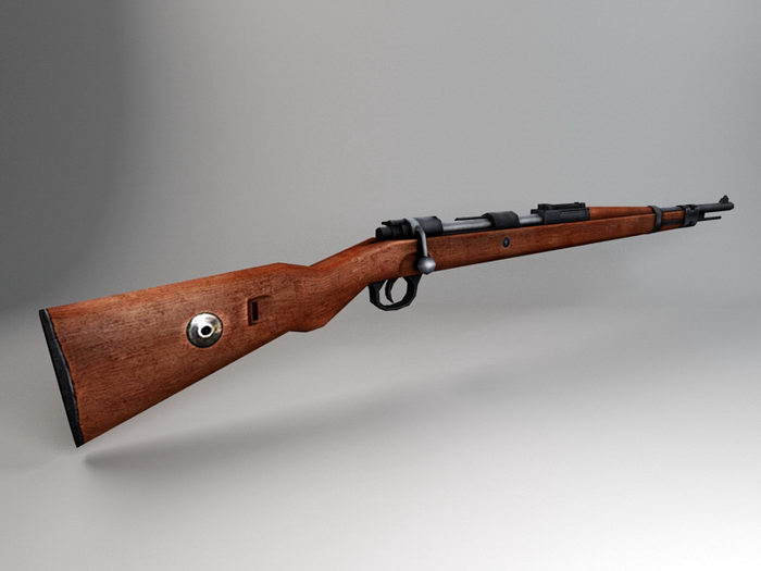 Mauser 98k Rifle 3d model 3ds Max files free download