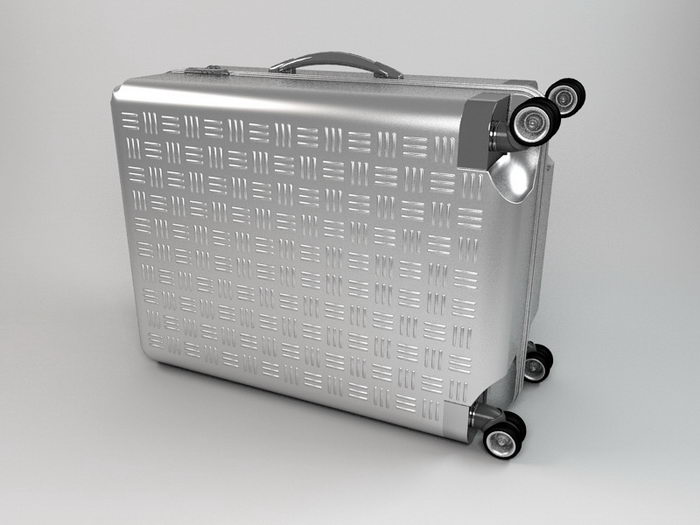 Travel Suitcase 3d rendering