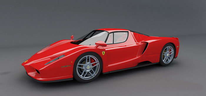 Ferrari Enzo F60 3d rendering