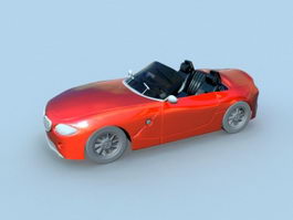 BMW Z4 Red 3d model preview