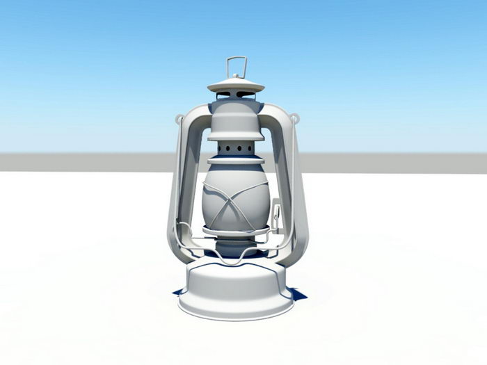 Oil Lantern 3d rendering