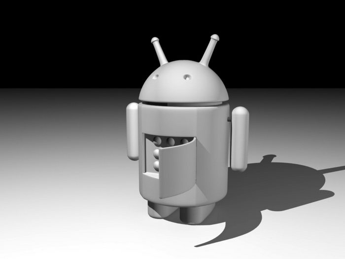 Android Robot 3d rendering