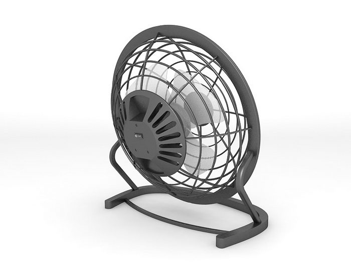 Small Table Fan 3d rendering