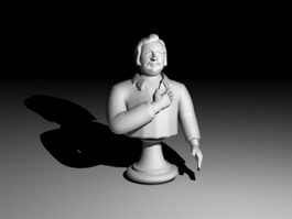 Bust of Balzac 3d model preview