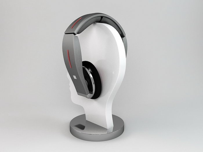 Wireless Headphone 3d rendering
