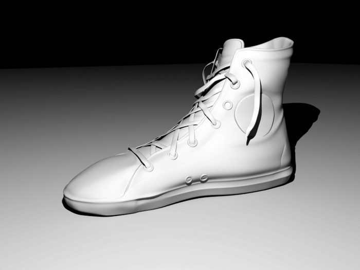 Old Sneaker 3d rendering