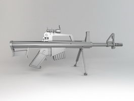 Light Machine Gun 3d model preview