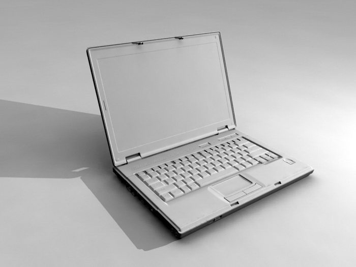 Laptop Computer 3d rendering