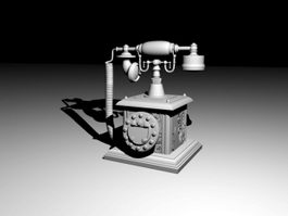 Vintage Telephone 3d model preview