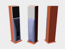 Old Sony Speaker 3d model preview