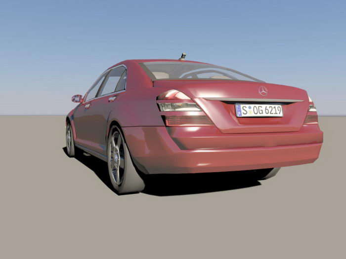 Mercedes-Benz S-Class 3d rendering