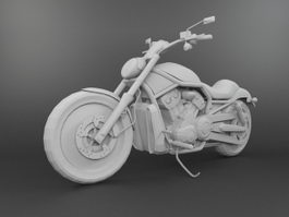 Motorcycle 3d model preview