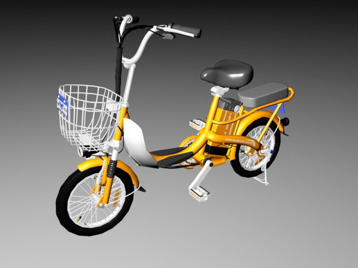 Electric Bicycle 3d rendering