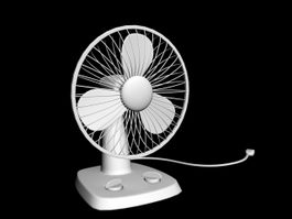 Small Desk Fan 3d model preview